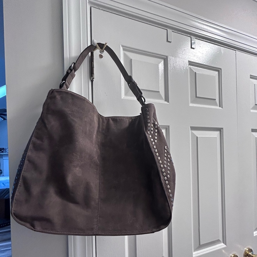 Black Rivet Shoulder Bag